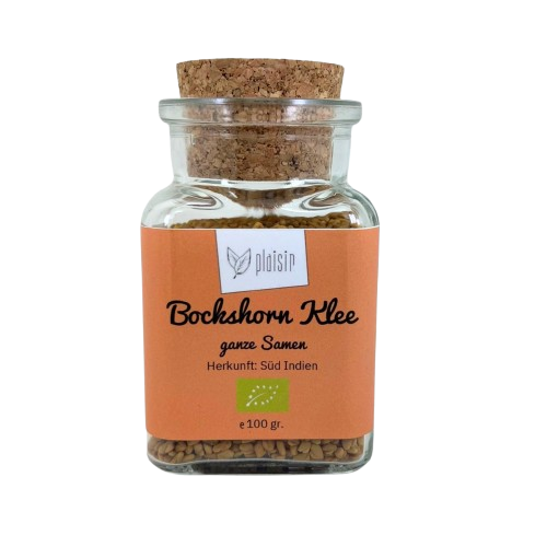 Mondo del Caffè Feinkost Bockshornkleesamen Bio Glasdose Kork