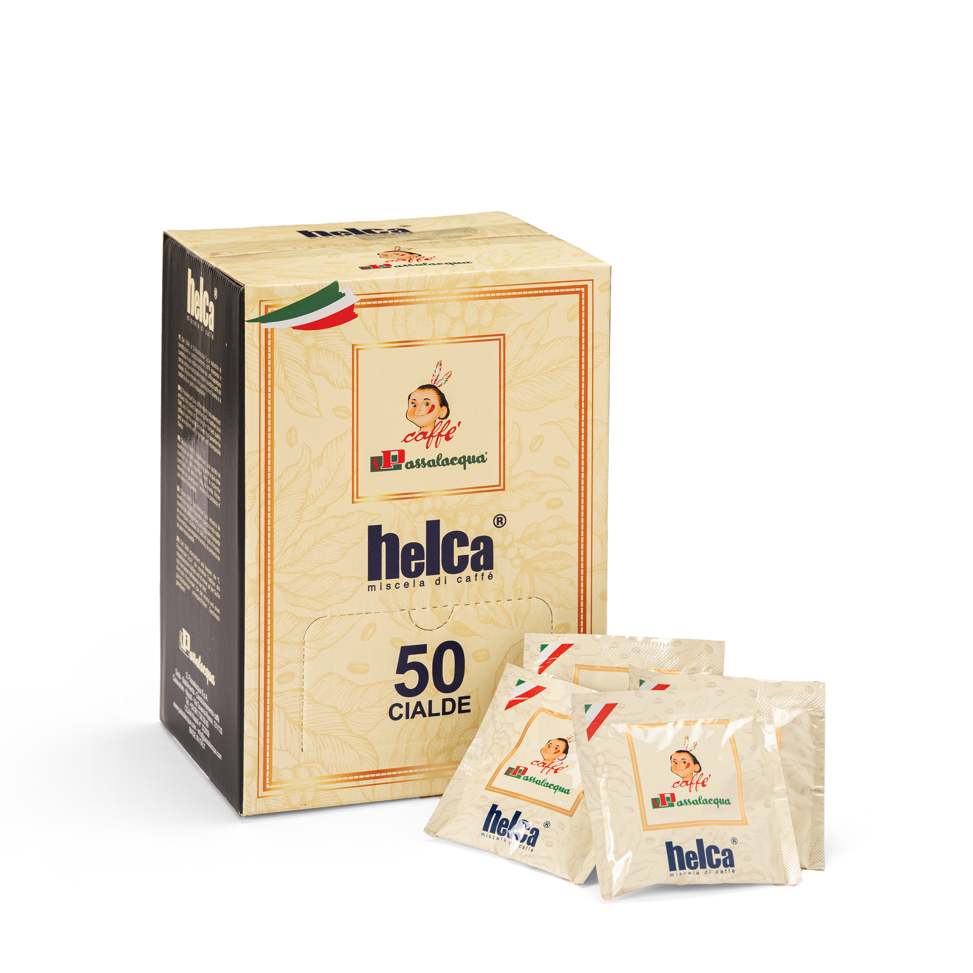 Passalacqua Helca Kaffeepads 50 Pads cremig