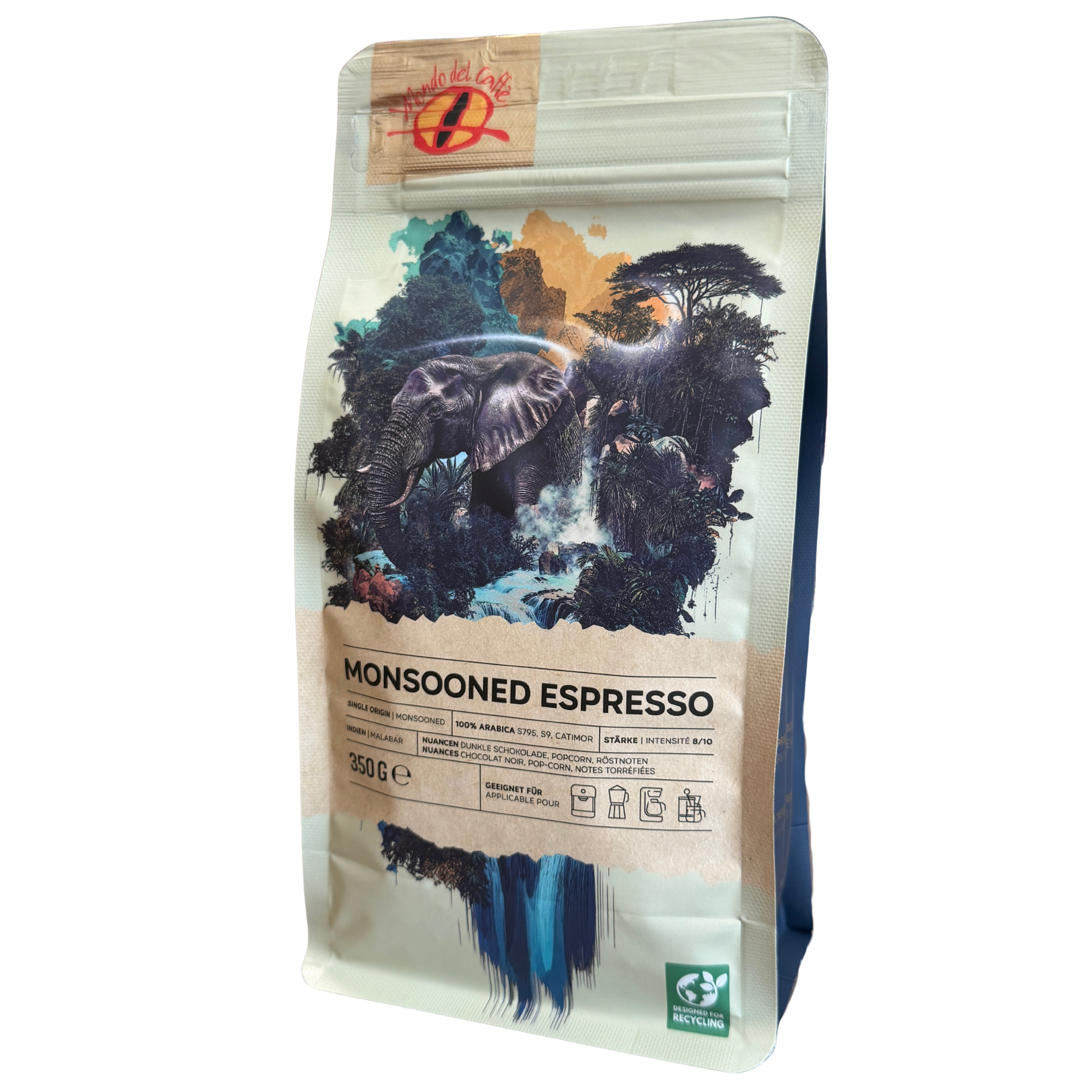 Mondo del Caffè Indien Limited Edition Espresso 350 g ganze Bohne