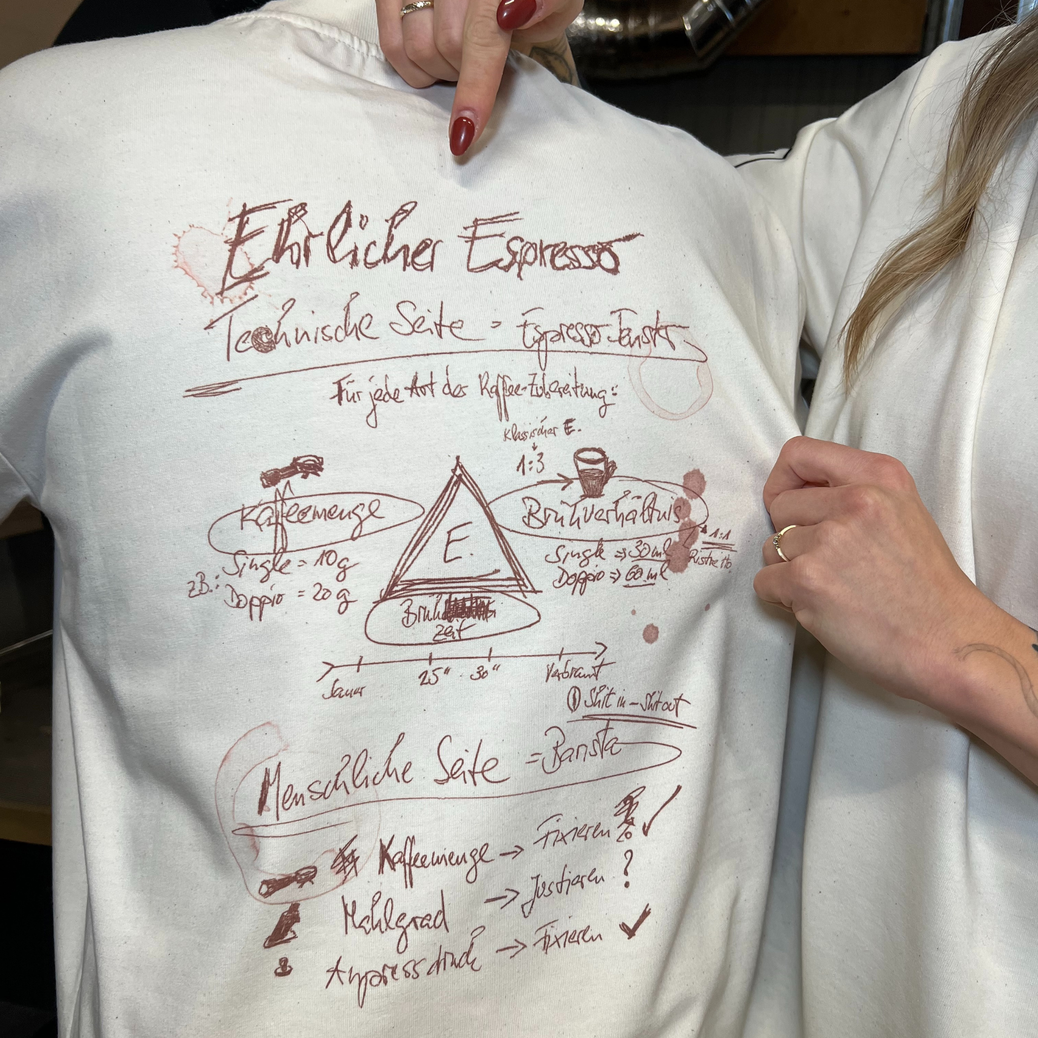 Barista Buddy Regards Oversize T-Shirt Bio-Baumwolle L