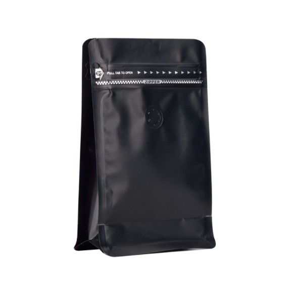 Mondo del Caffè Blockbodenbeutel Kaffeetüte schwarz 250 g