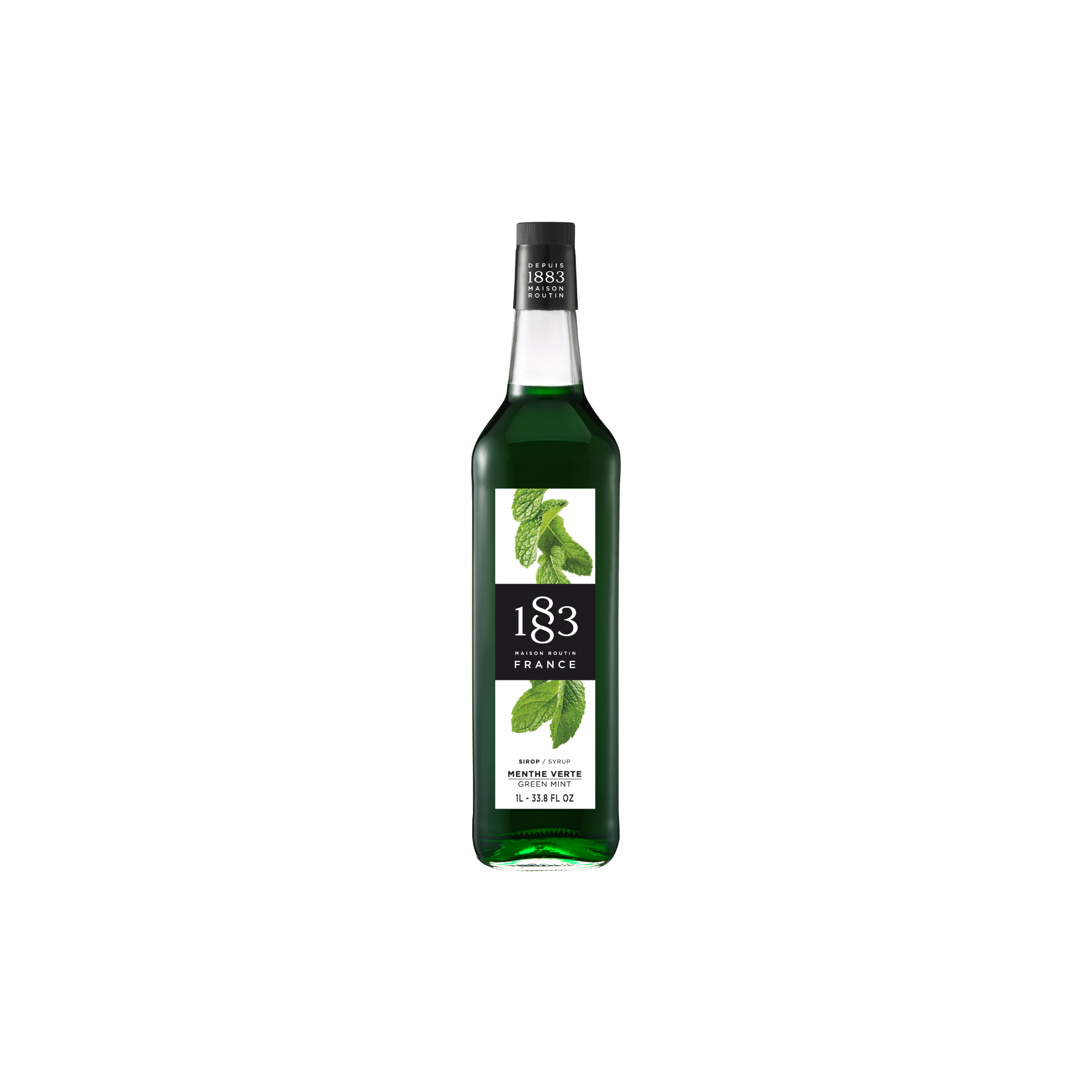 1883 Grüne Minze Sirup Rohrzucker 1L für Cocktails