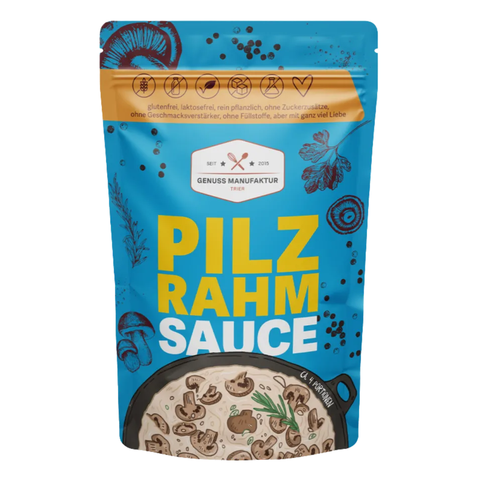 Genussmanufaktur Pilzrahm Sauce cremig glutenfrei laktosefrei