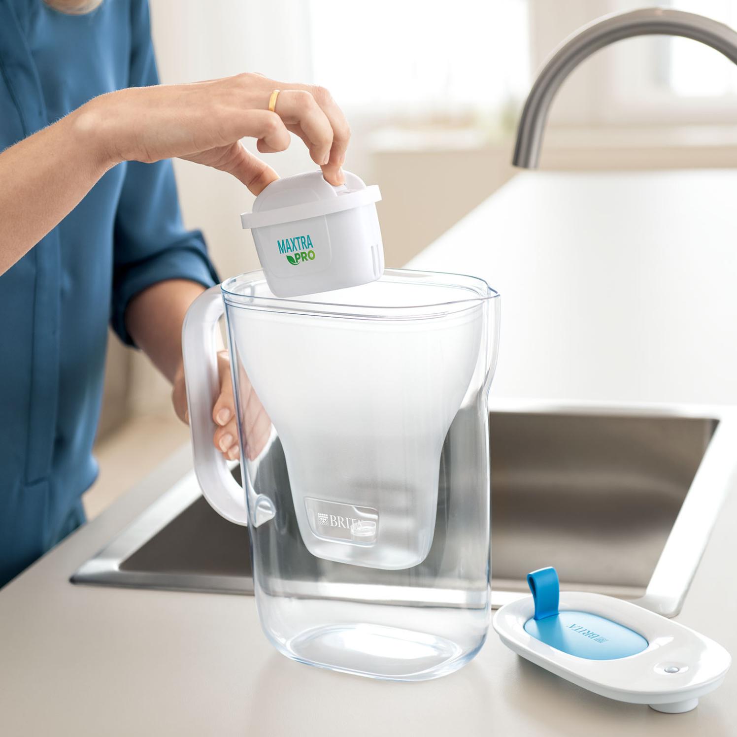 BRITA Tischwasserfilter 2,4l Kanne Sea Green Kaffeewasser