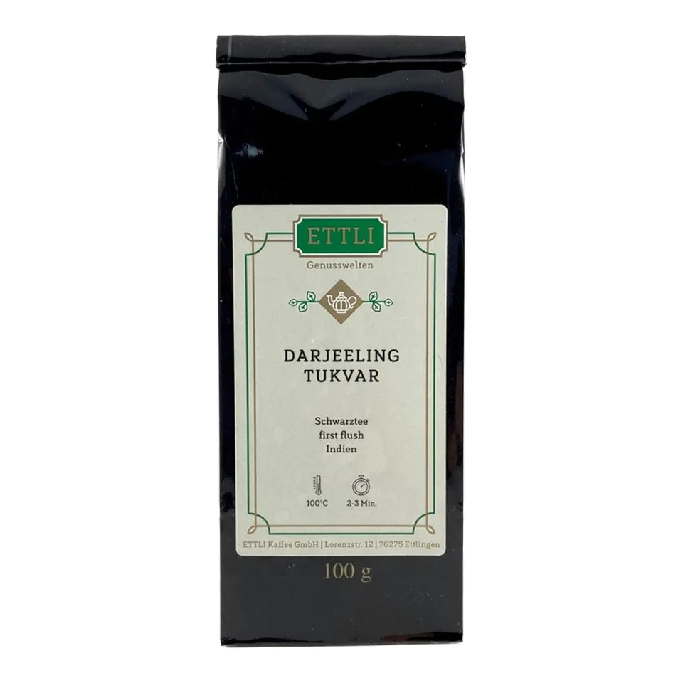 ETTLI Schwarztee Darjeeling Tukvar First Flush 100 g