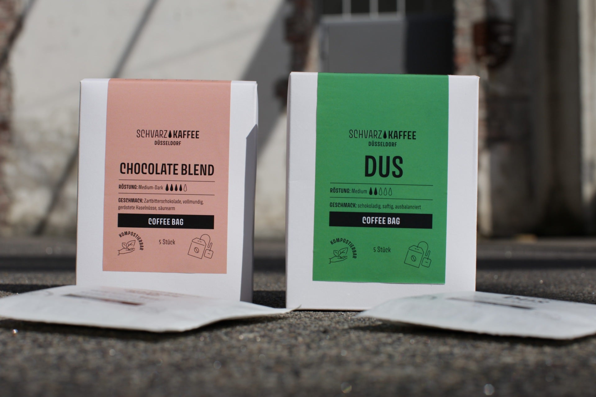 Schvarz Coffee Bag Chocolate Blend dunkel einzeln