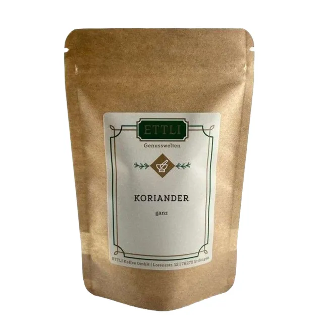 ETTLI Einzelgewürz Koriander ganz 25 g warm-würzig