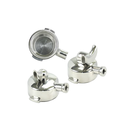 Barista Buddy Siebträgerkopf Edelstahl 58mm Bodenlos