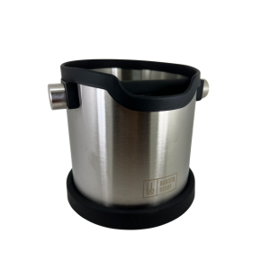 Mondo del Caffè Zubehör Abschlagkasten Knockbox Edelstahl Schwarz