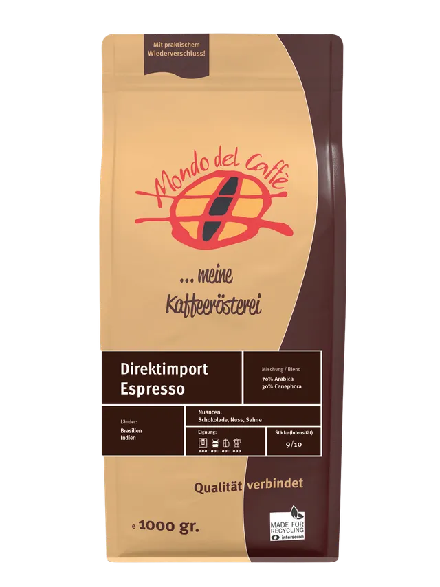 Mondo del Caffè Direktimport Espresso Bohnen 350 g