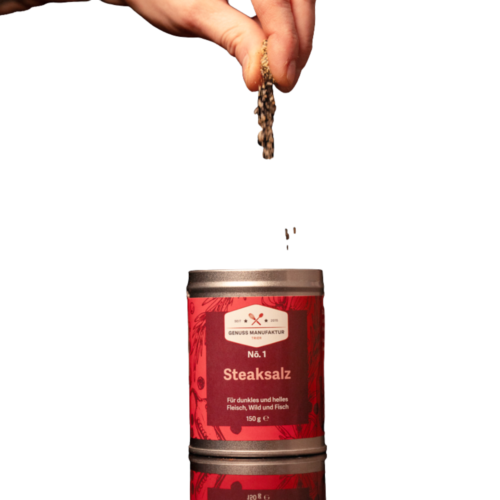 Genussmanufaktur Steaksalz Gewürzsalz 150g Dose