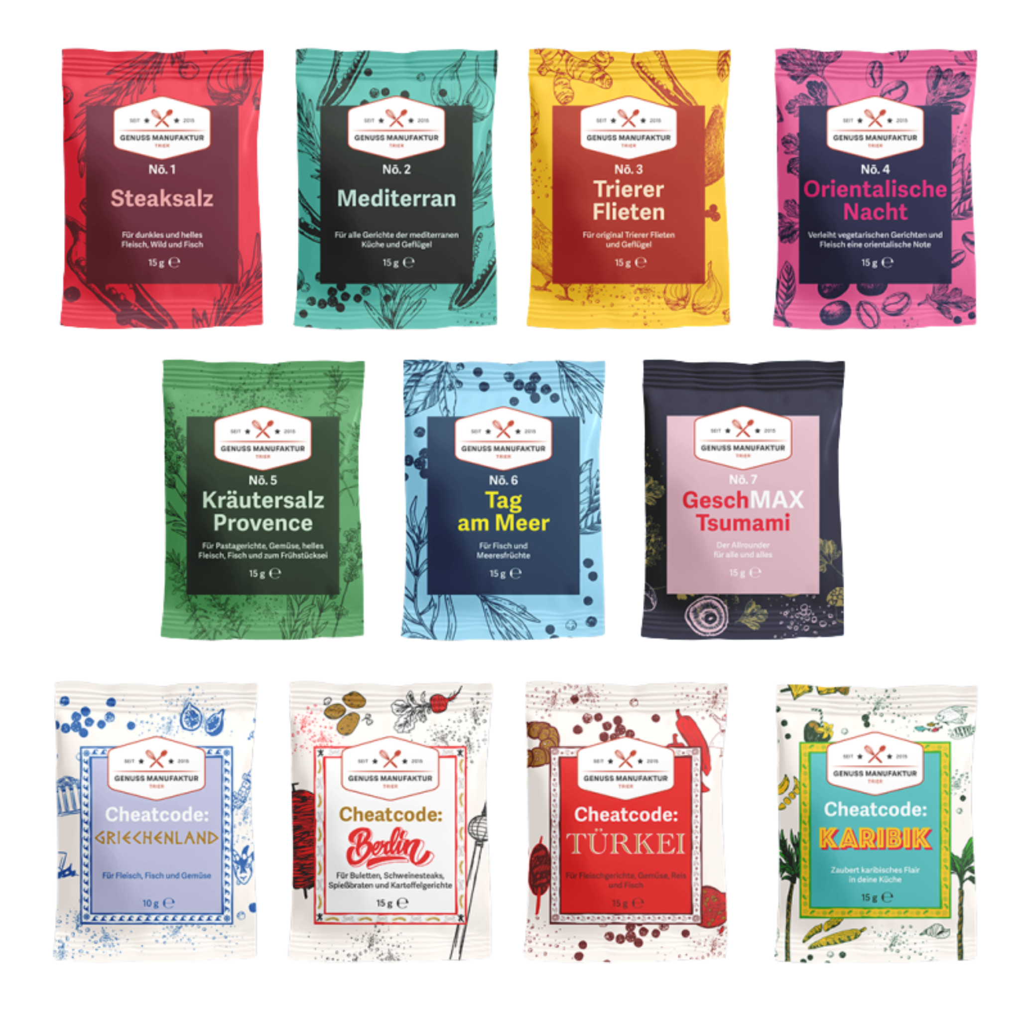 Mondo del Caffè Feinkost Genussmanufaktur Probierpaket 11er Set