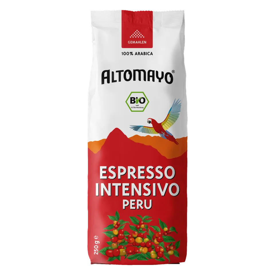 Altomayo Bio-Espresso Intensivo Peru Espresso gemahlen 250 g