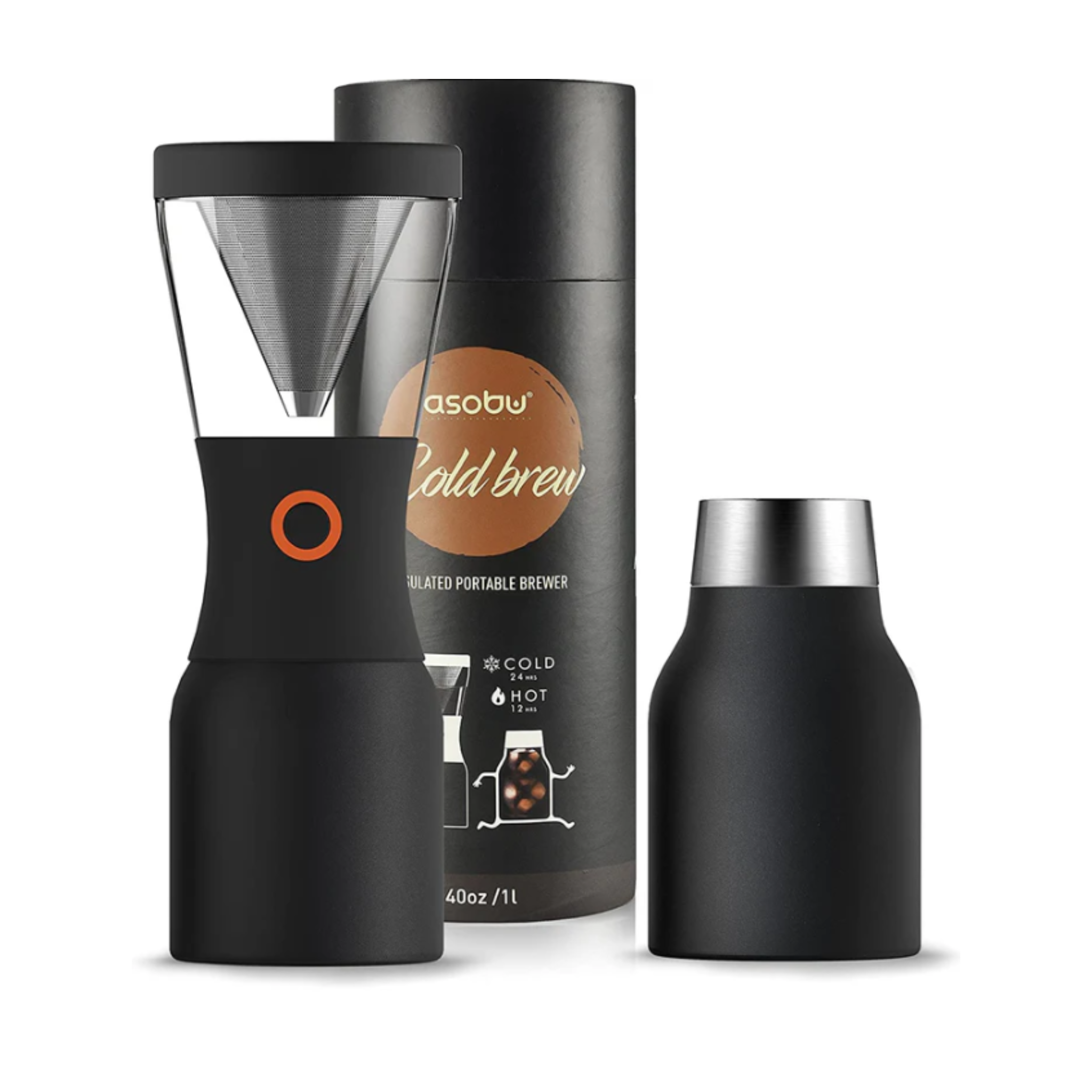 Mondo del Caffè Maschinen Cold Brew Kaffeebereiter Schwarz