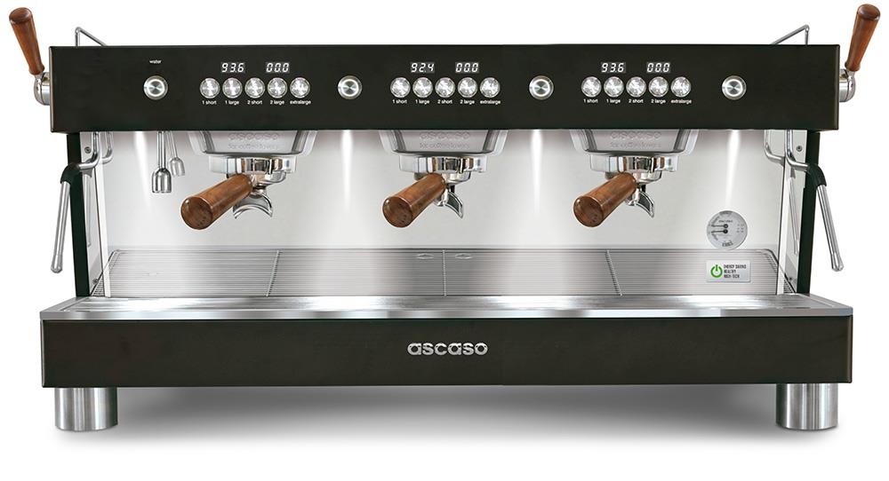 Ascaso Barista T Plus Espressomaschine Schwarz 2 gruppig