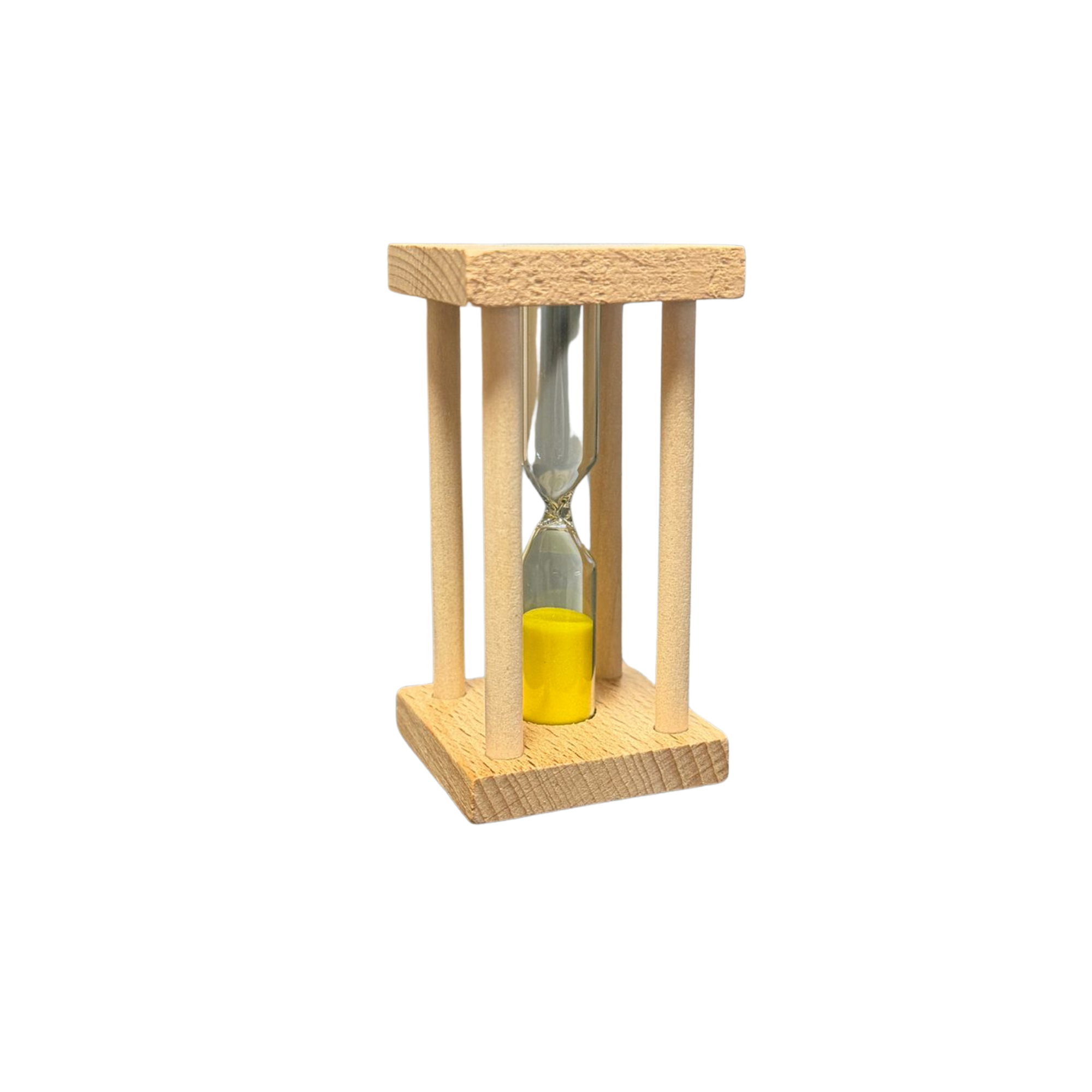 Plaisir Tee-Sanduhr Holz 3 Minuten Gelb für Tee und Kaffee
