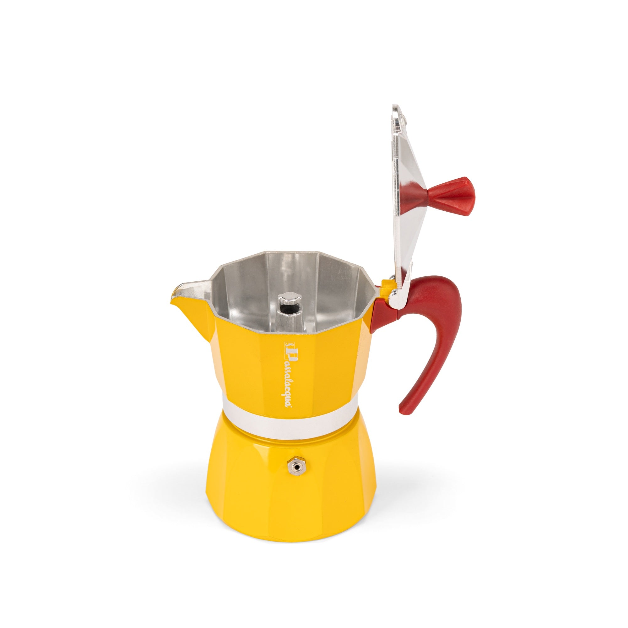 Passalacqua Moka Kanne 3 Tassen gelb Herd Espressokanne