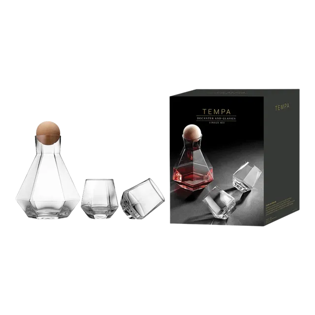 TEMPA Jaxon Set Karaffe mit 2 Gläsern 1280 ml