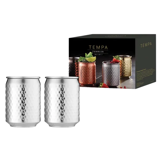 Spencer Hammered Tumbler Edelstahl 400 ml 2er-Set Gold