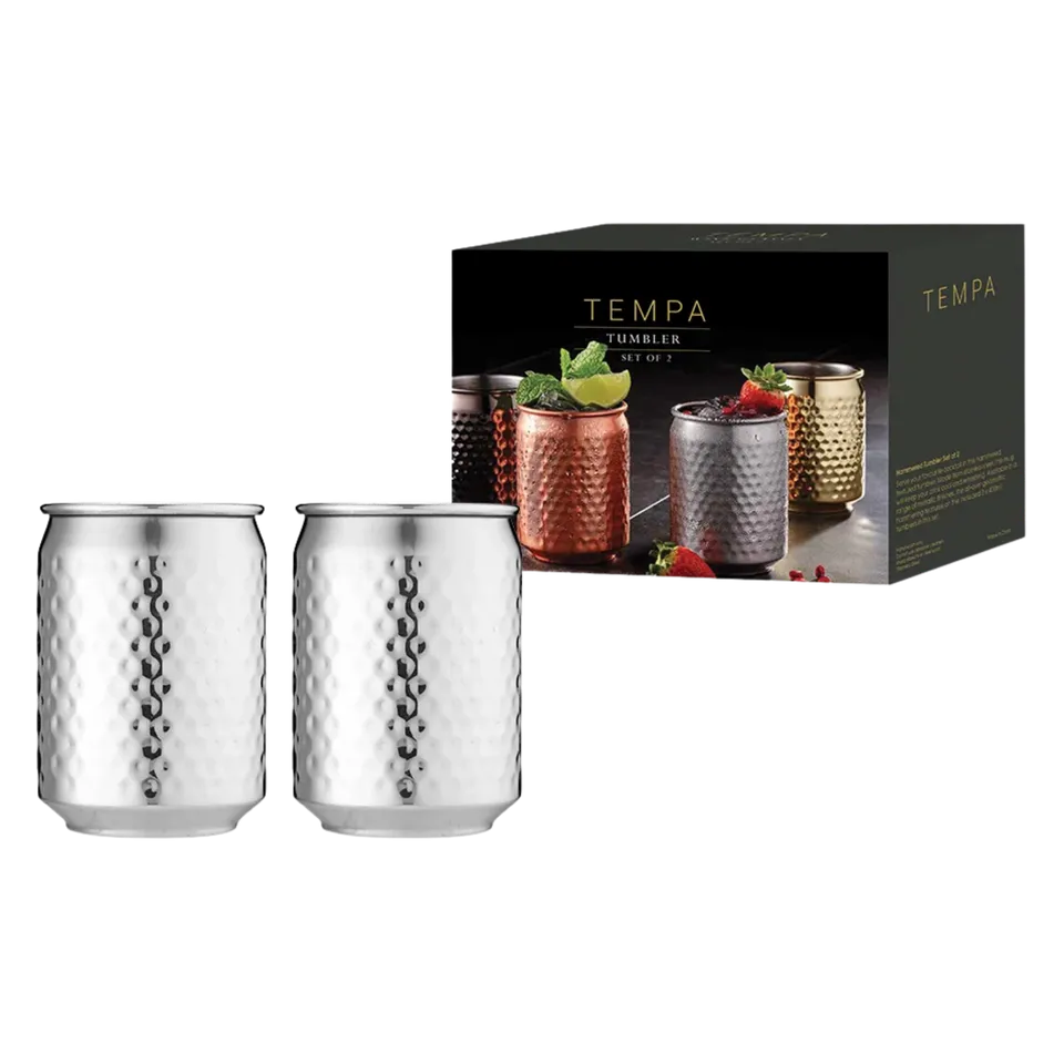 Spencer Hammered Tumbler Edelstahl 400 ml 2er-Set Gold