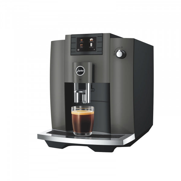 Jura E6 Kaffeevollautomat Piano Black Milchschaum