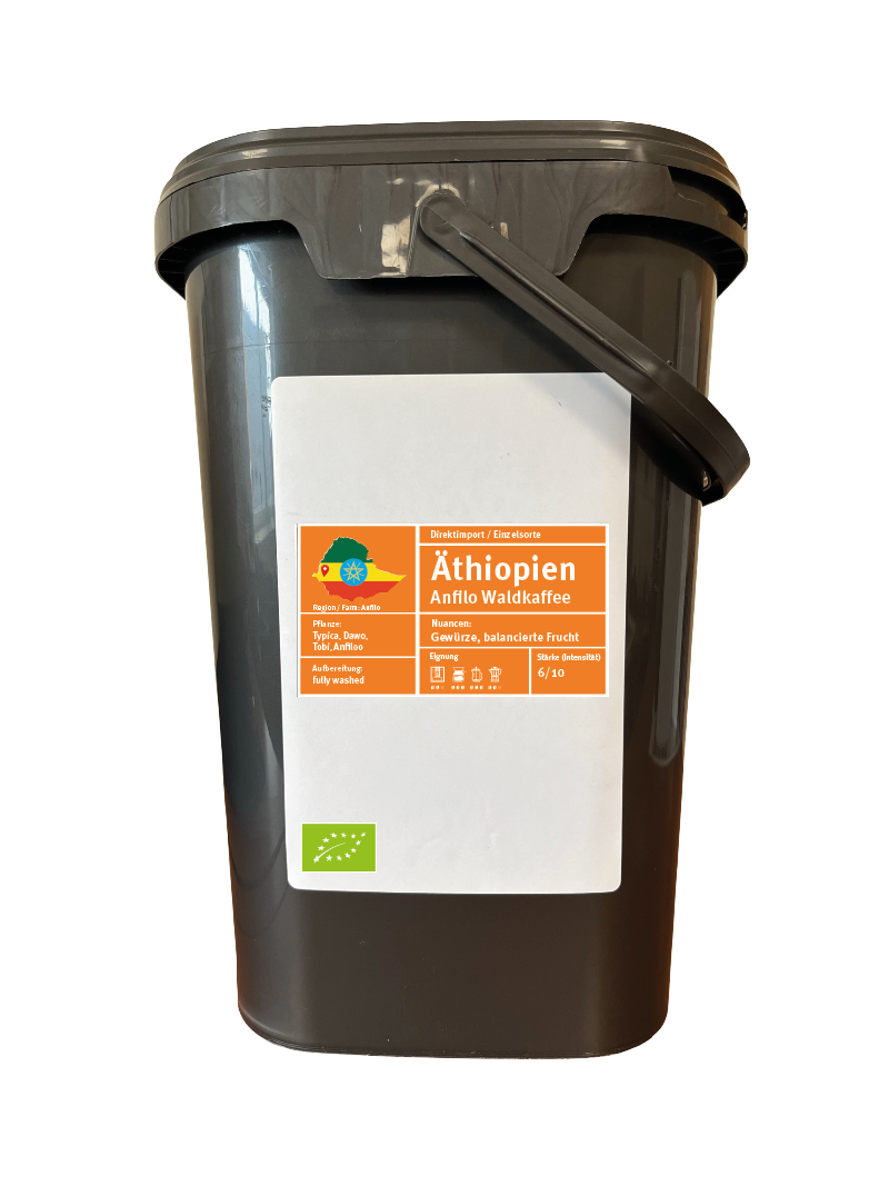 Mondo del Caffè Kaffees Äthiopien Bio Kaffee ganze Bohne 1 kg