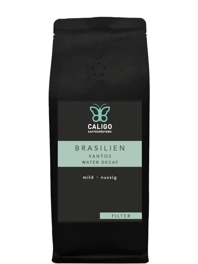 Caligo Santos Brasil Filterkaffee entkoffeiniert 250g Bohne