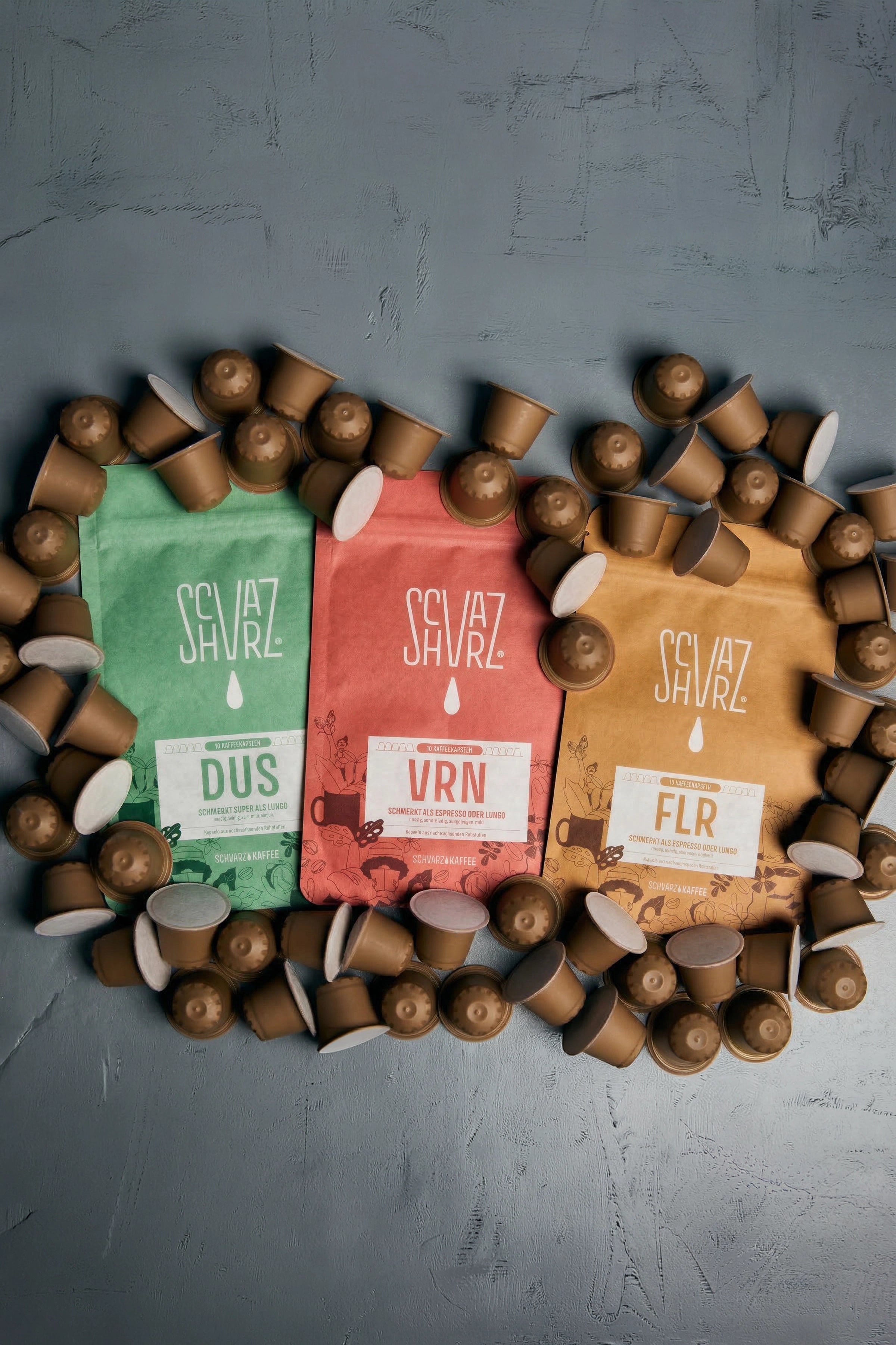 Schvarz Kapseln Probierpaket Espresso Lungo 30 Kapseln