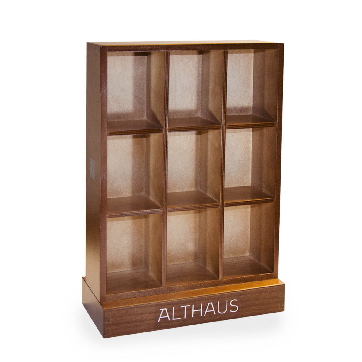 Althaus Pyra Pack Teedisplay Holz 9 Fächer