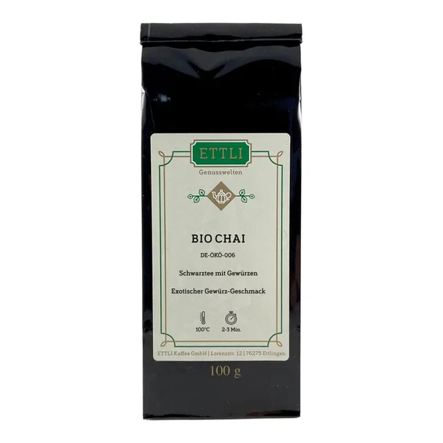 ETTLI Bio Chai Schwarztee 100 g würzig Gewürzmischung