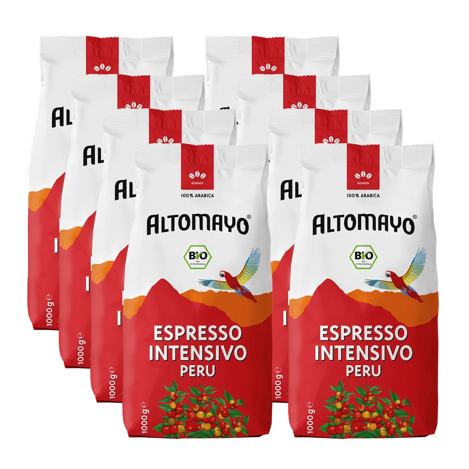 Altomayo Bio-Espresso Intensivo Peru Bohnen 8 x 1000 g