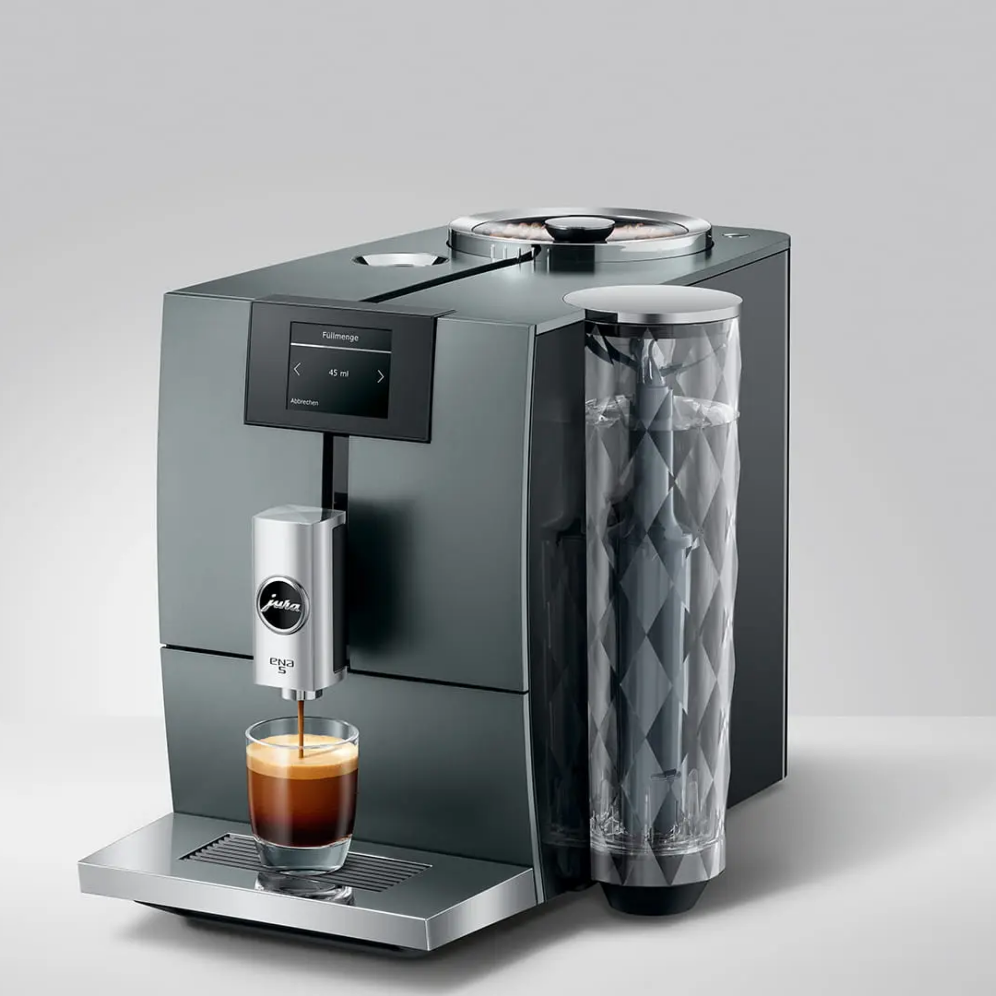 JURA ENA 5 Kaffeevollautomat Night-Inox Hot Cold Light Brew