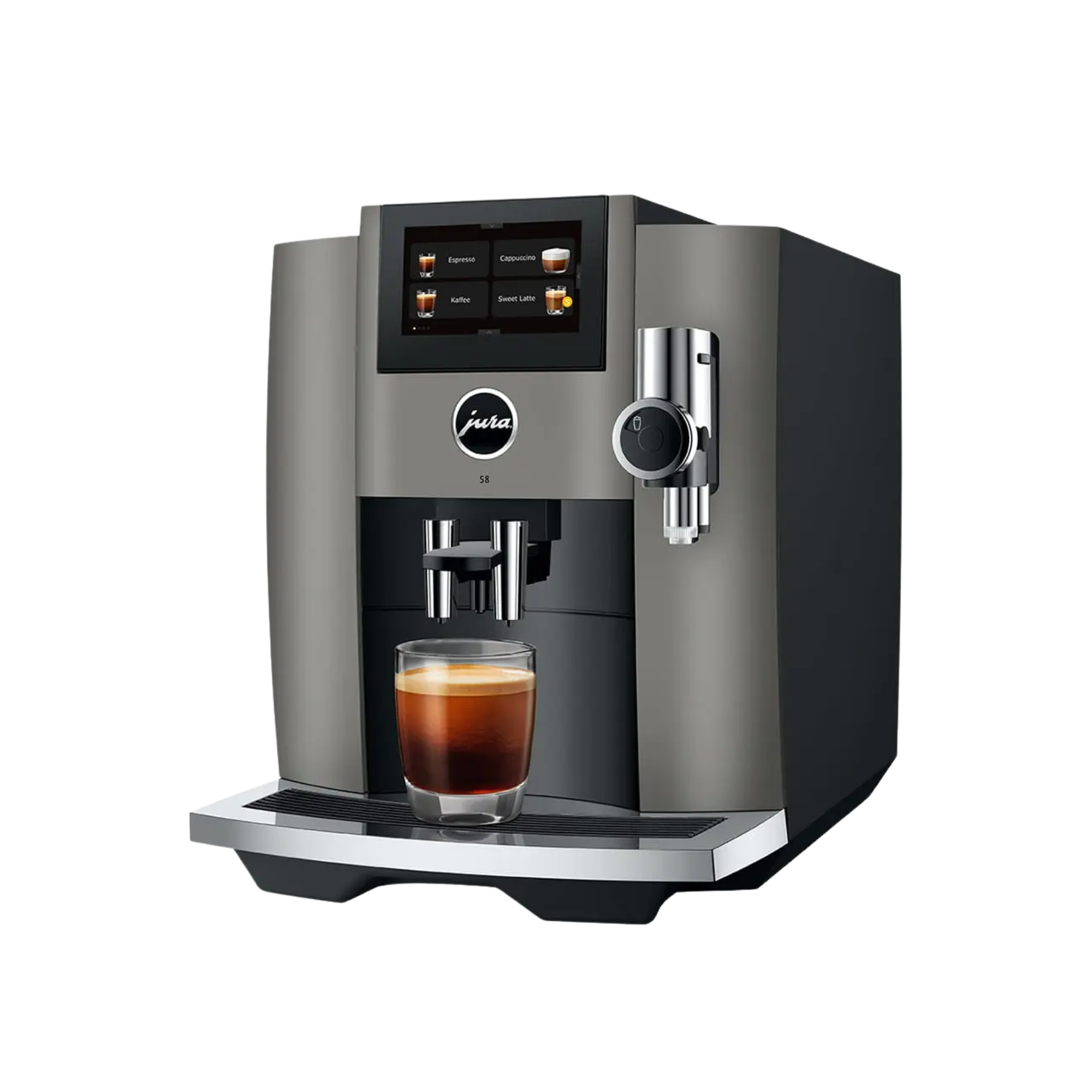 Jura S8 Kaffeevollautomat Platin Touchscreen-Vollautomat