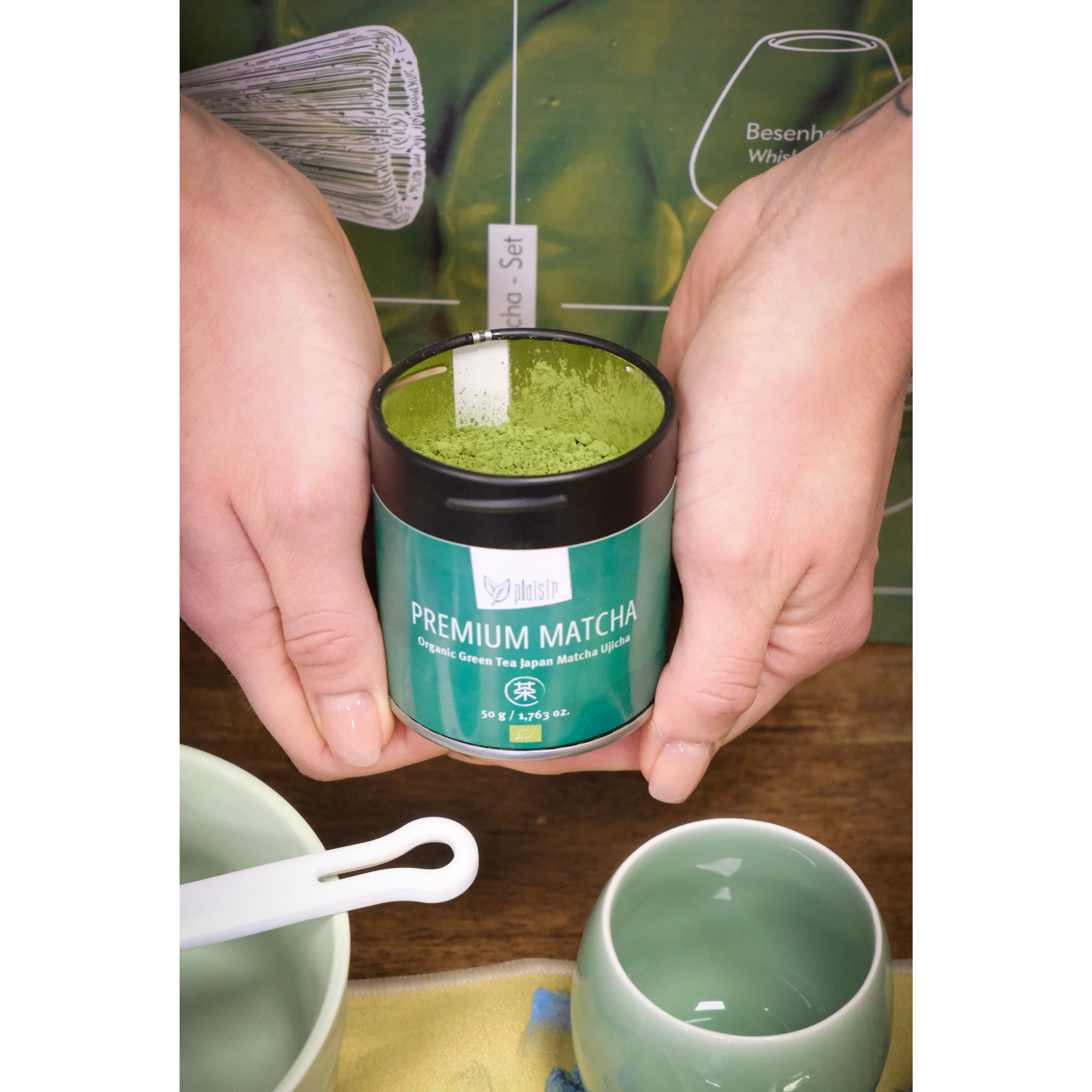 Mondo del Caffè Feinkost Plaisir Matcha Ujicha 50g Bio-Pulver