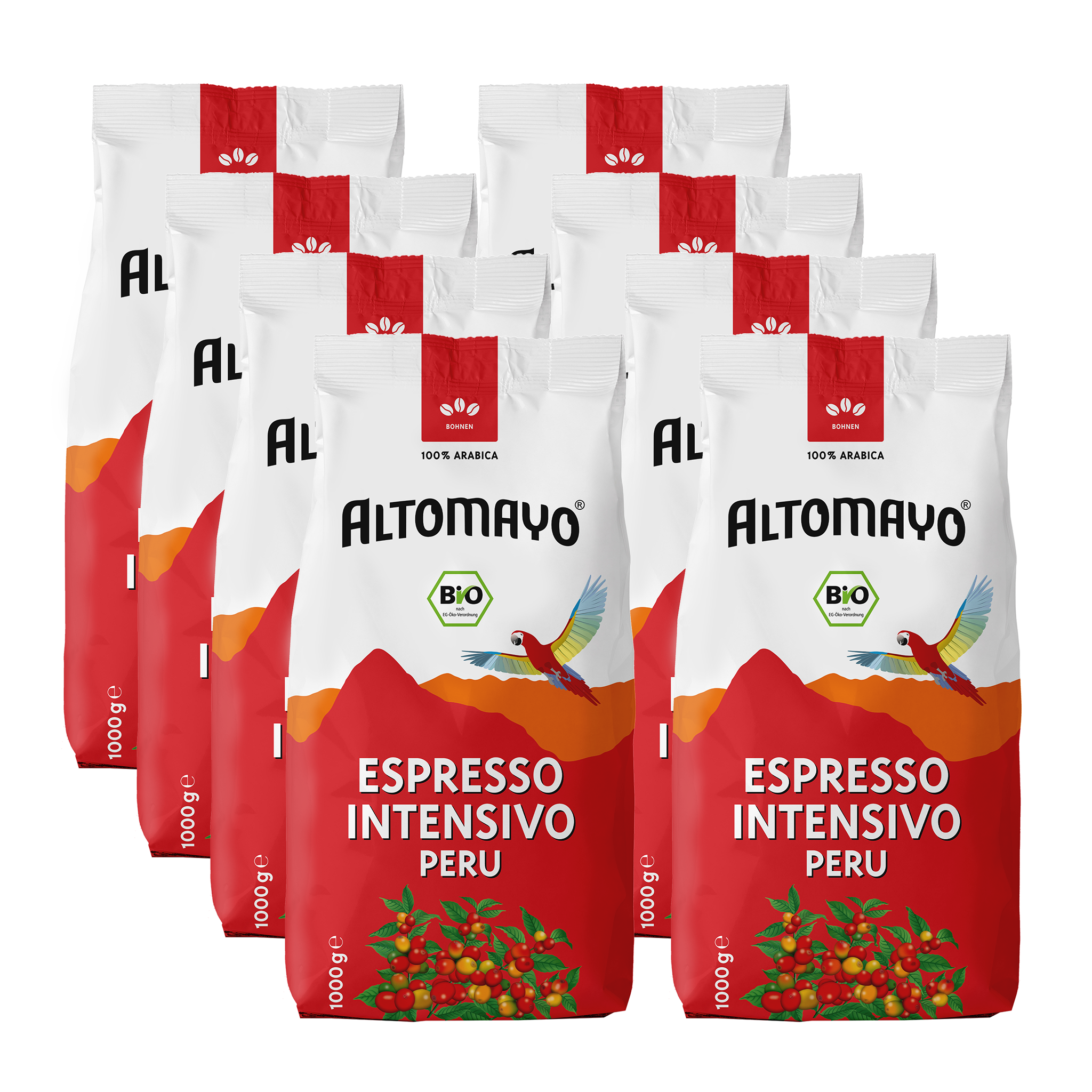 Altomayo Bio-Espresso Intensivo Peru Bohnen 8 x 1000 g
