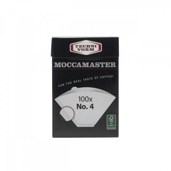 Moccamaster Filterpapiere weiß Nr. 4 100 Stück Kaffeefilter