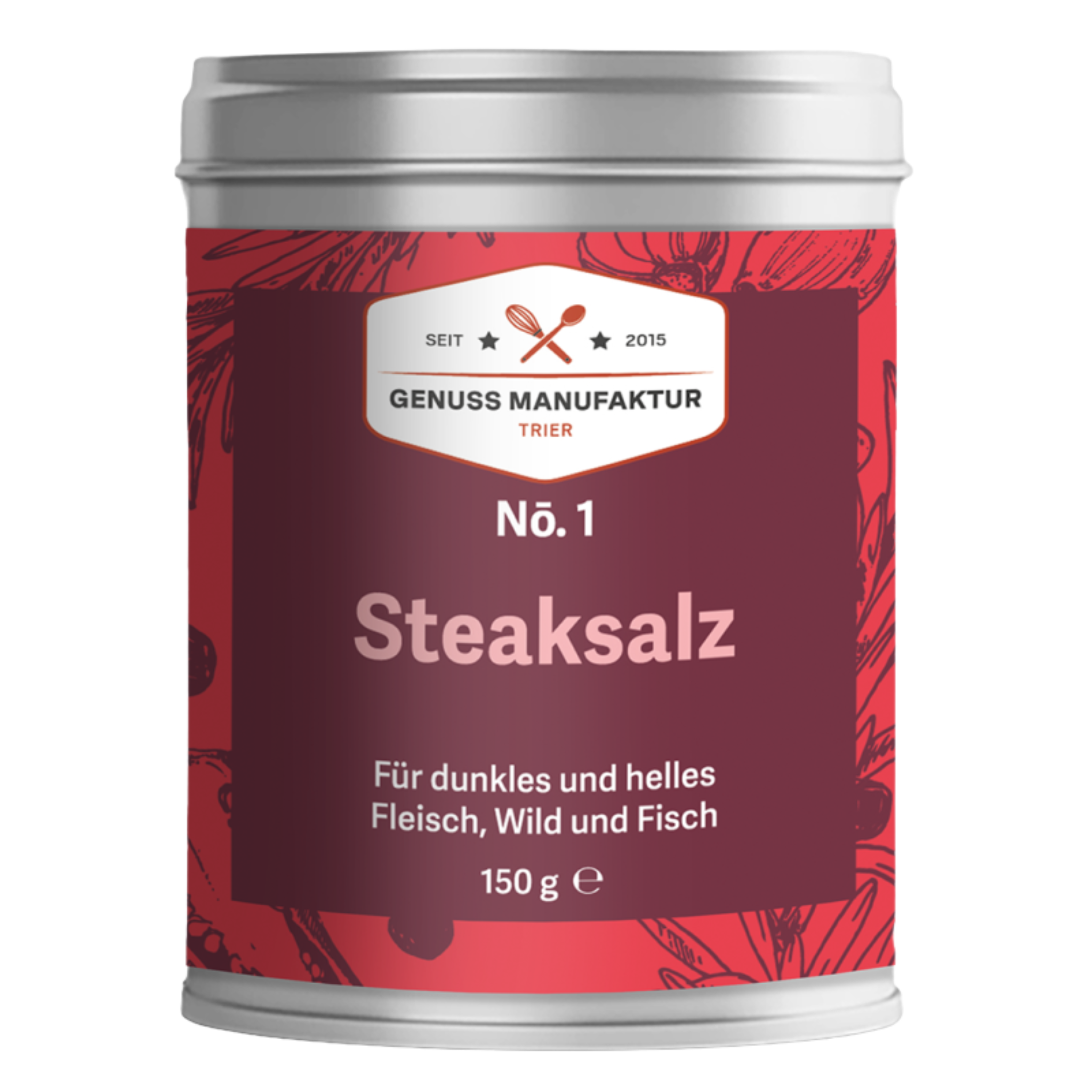 Genussmanufaktur Steaksalz Gewürzsalz 150g Dose