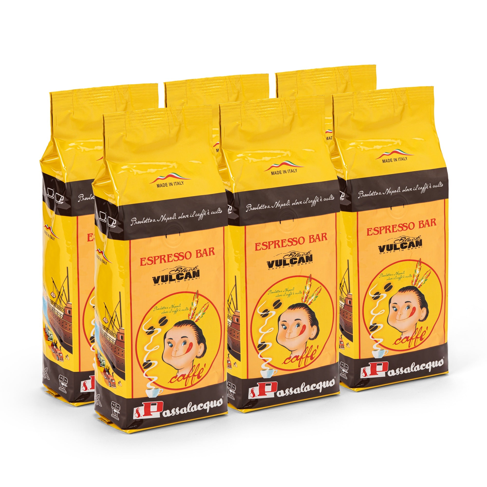 Passalacqua Black Vulcan Espressobohnen 500g stark