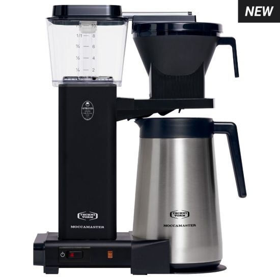 Schvarz Moccamaster KBGT Filterkaffeemaschine Polished Silver