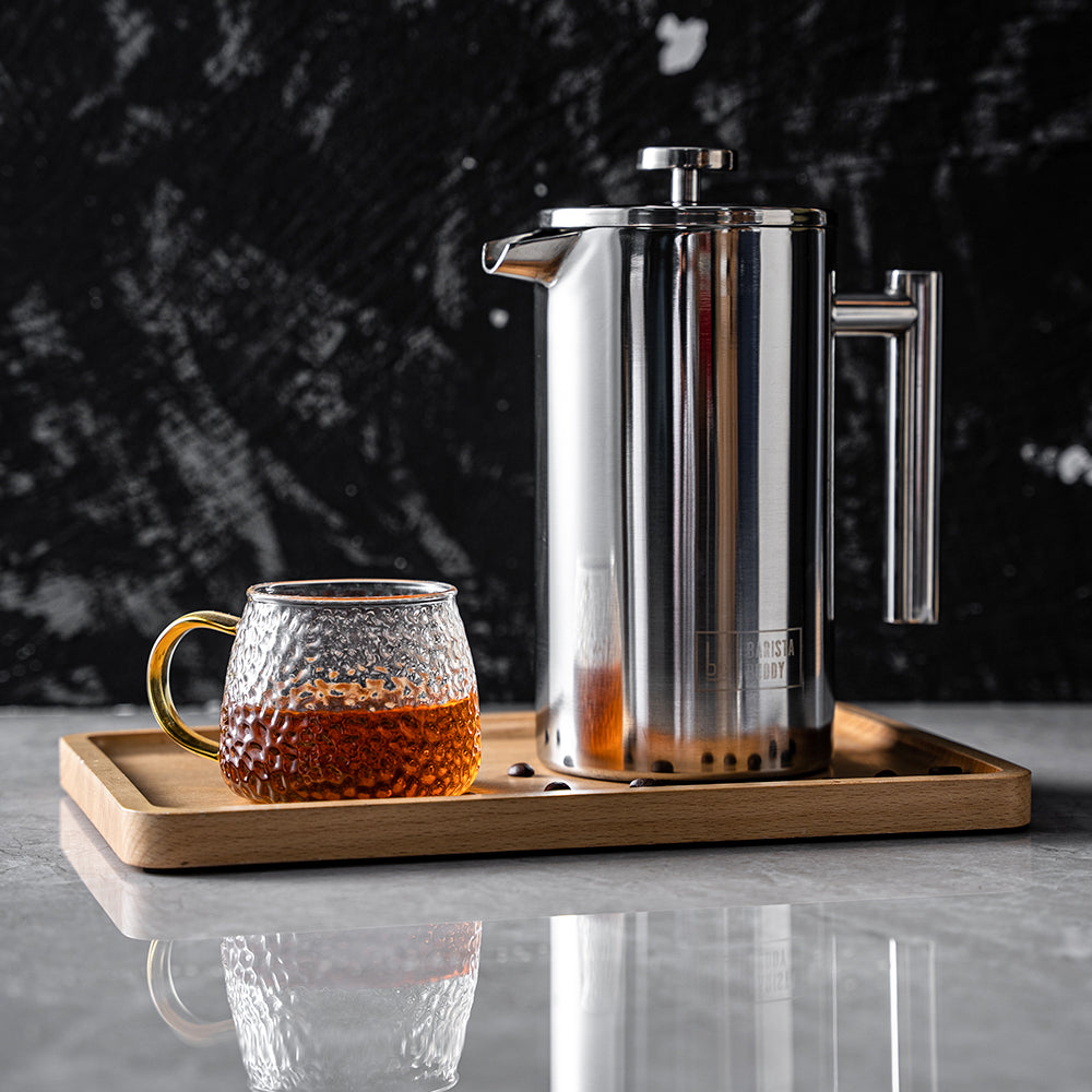 Mondo del Caffè Barista Buddy Frenchpress Edelstahl 350 ml Stempelkanne