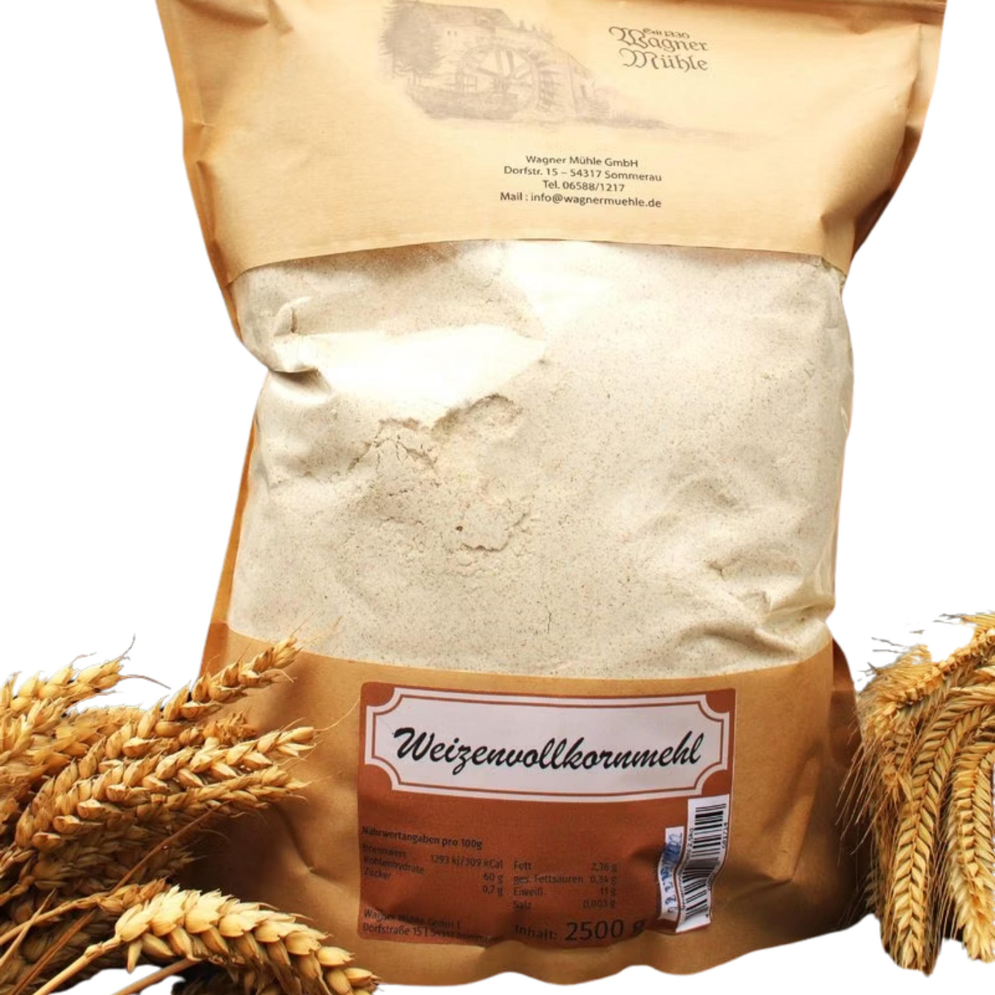 Mondo del Caffè Feinkost Weizenvollkornmehl Spezialmehl 2,5 kg