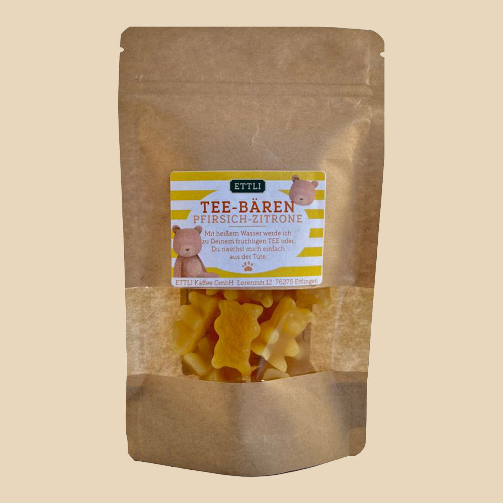 ETTLI Tee-Bären Pfirsich-Zitrone Tee 80 g