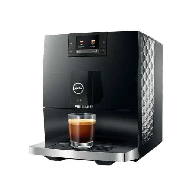 Jura C9 Kaffeevollautomat Piano Black 17 Spezialitäten
