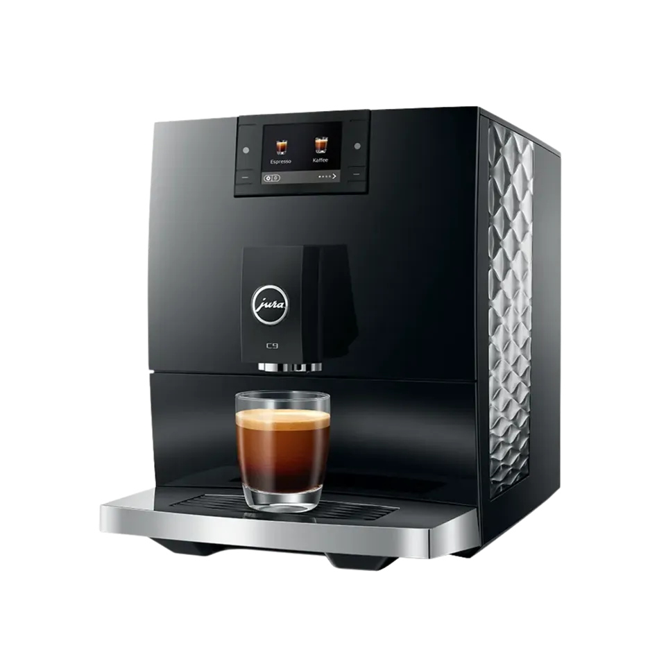 Jura C9 Kaffeevollautomat Piano Black 17 Spezialitäten