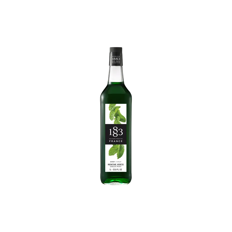 1883 Grüne Minze Sirup Rohrzucker 1L für Cocktails