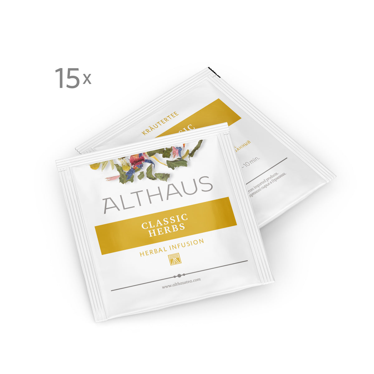 Althaus Classic Herbs Kräutertee 15 Pyra Packs Pfefferminze