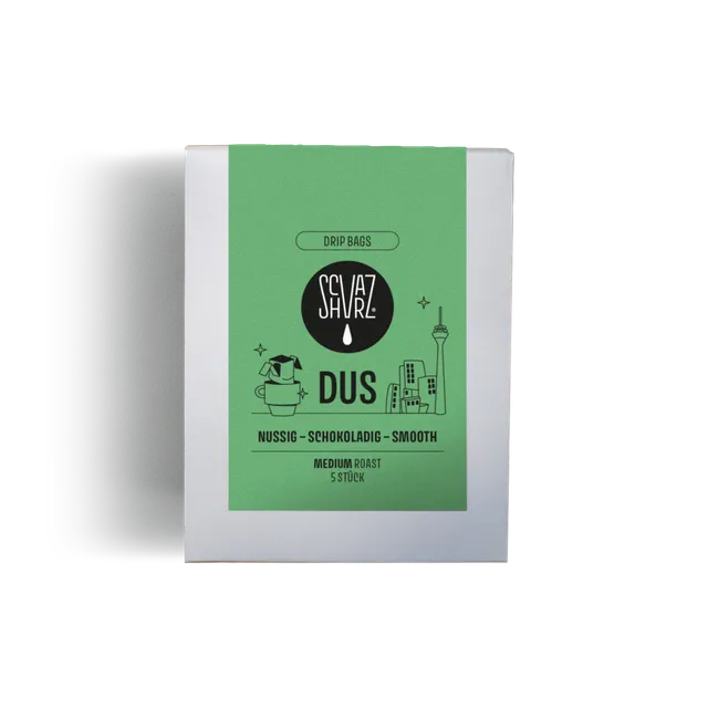 Schvarz DUS Drip Bag Filterkaffee Einzeln nussig