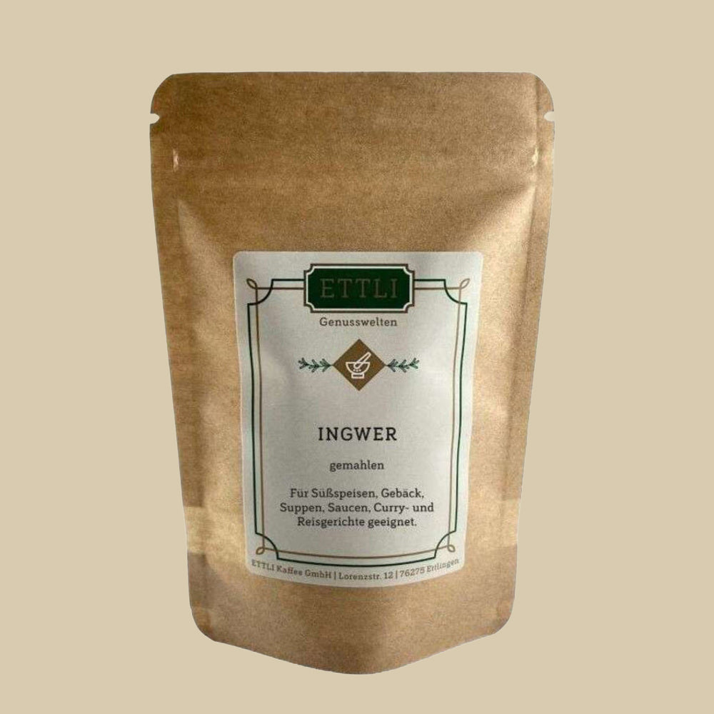 ETTLI Einzelgewürze Ingwer gemahlen 50 g Gewürz