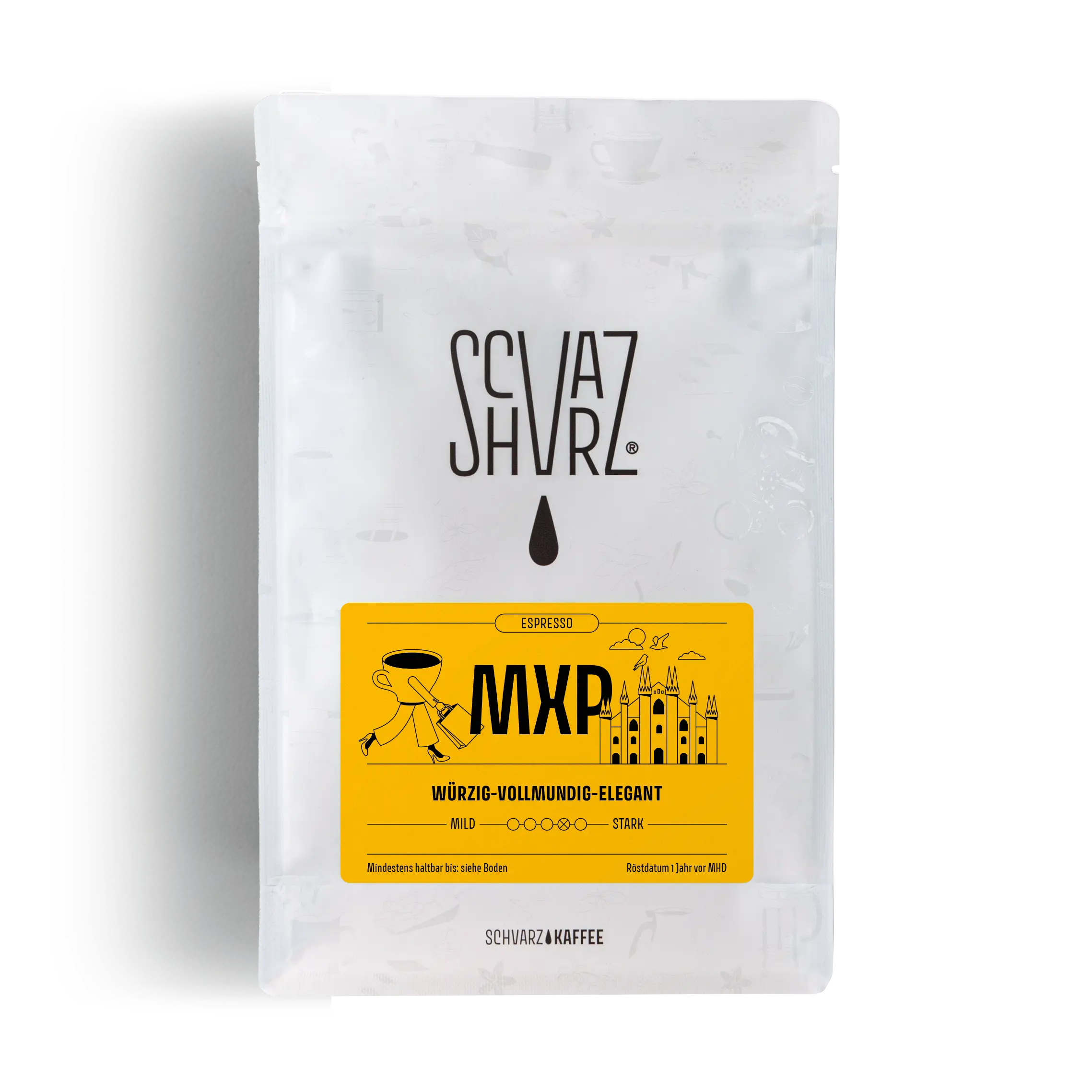 Schvarz MXP 60/40 Espresso ganze Bohnen 350 g nussig