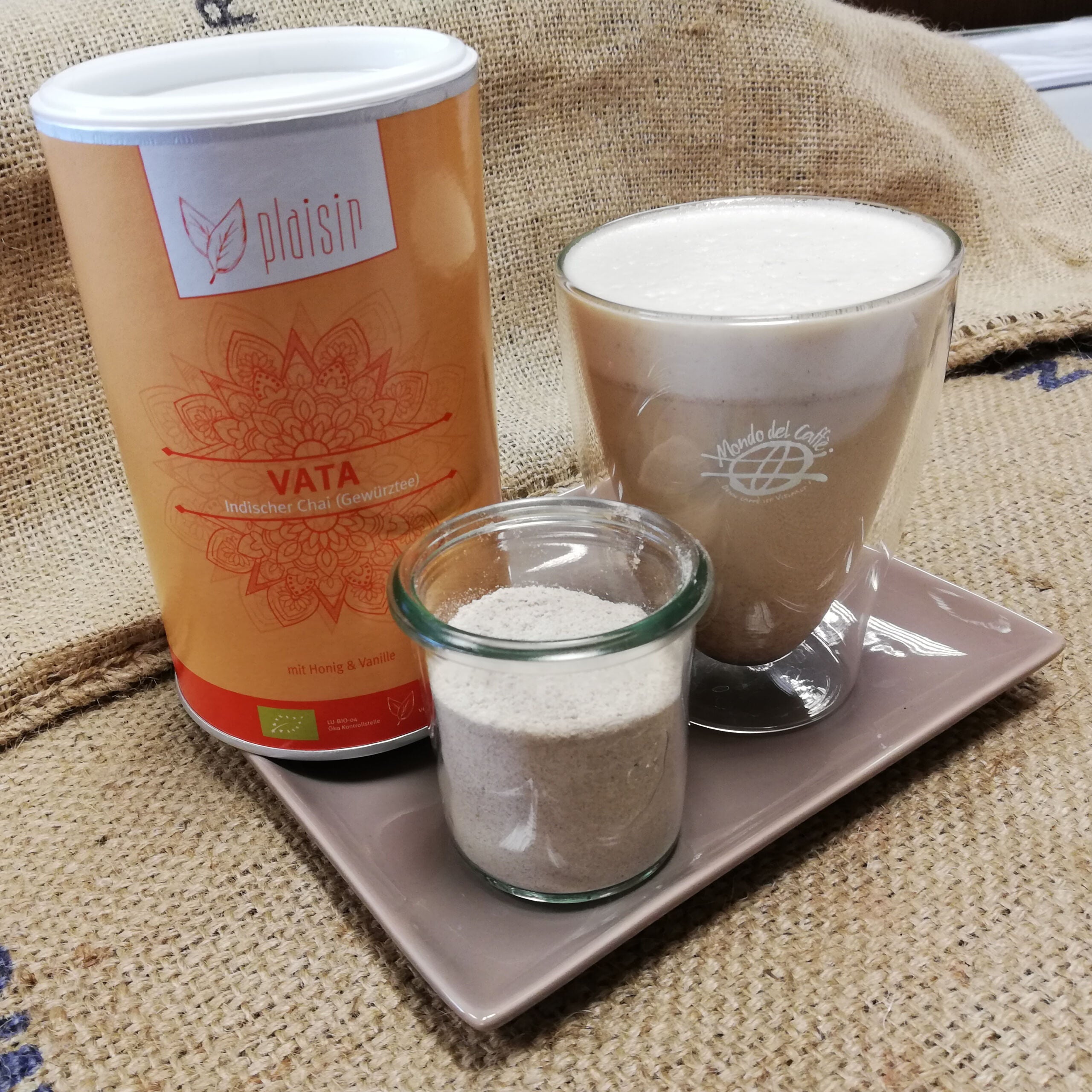 Mondo del Caffè Feinkost Vata Chai Tee Pulver 350 gr Vanille
